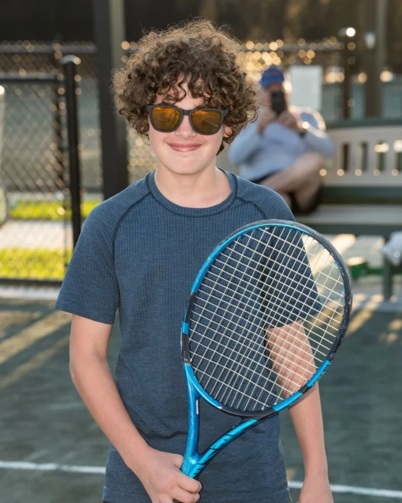 Junior tennis player at Boca West Country Club in Boca Raton Florida