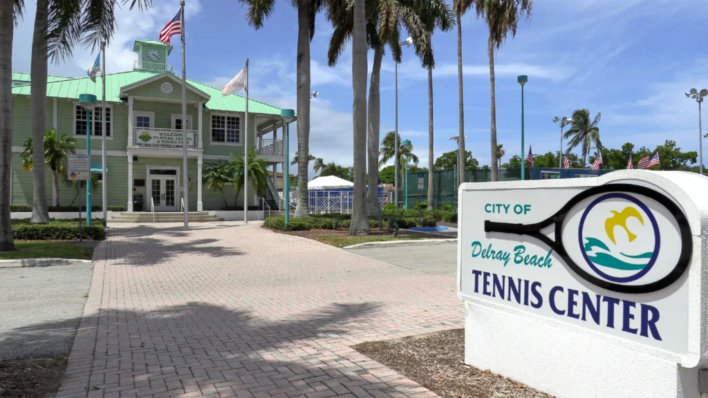 Entrance to the Delray Beach Tennis Center
