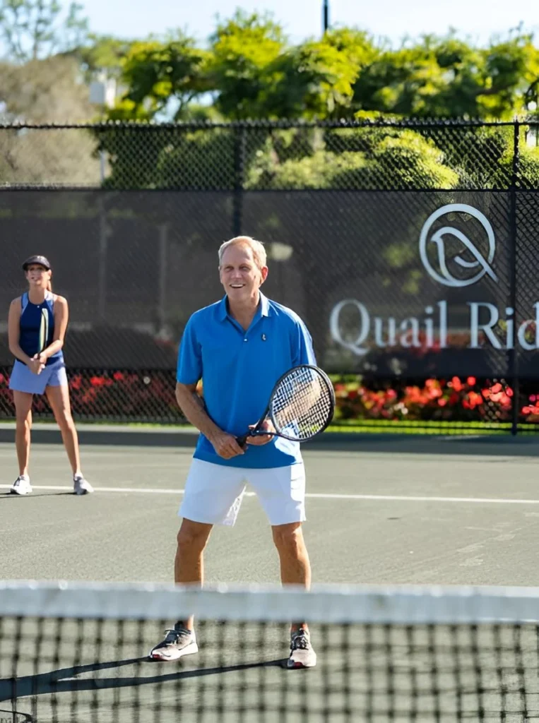 Residents playing tennis at Quail Ridge Country Club in Boynton Beach