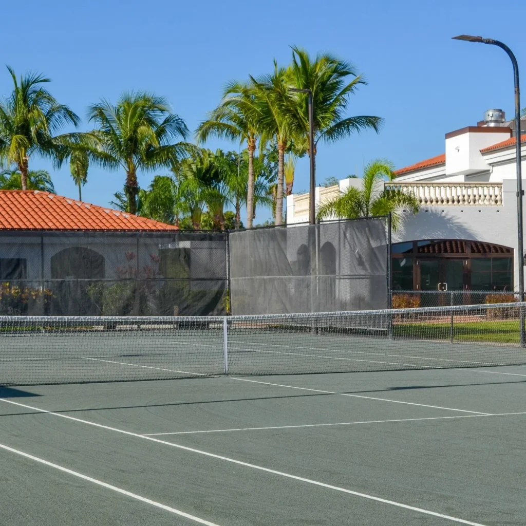 Har-Tru tennis courts at The Wanderers Club in Wellington Florida