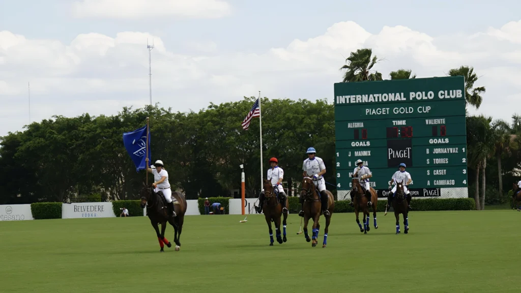 Polo match at Wellington Florida equestrian and sporting venue