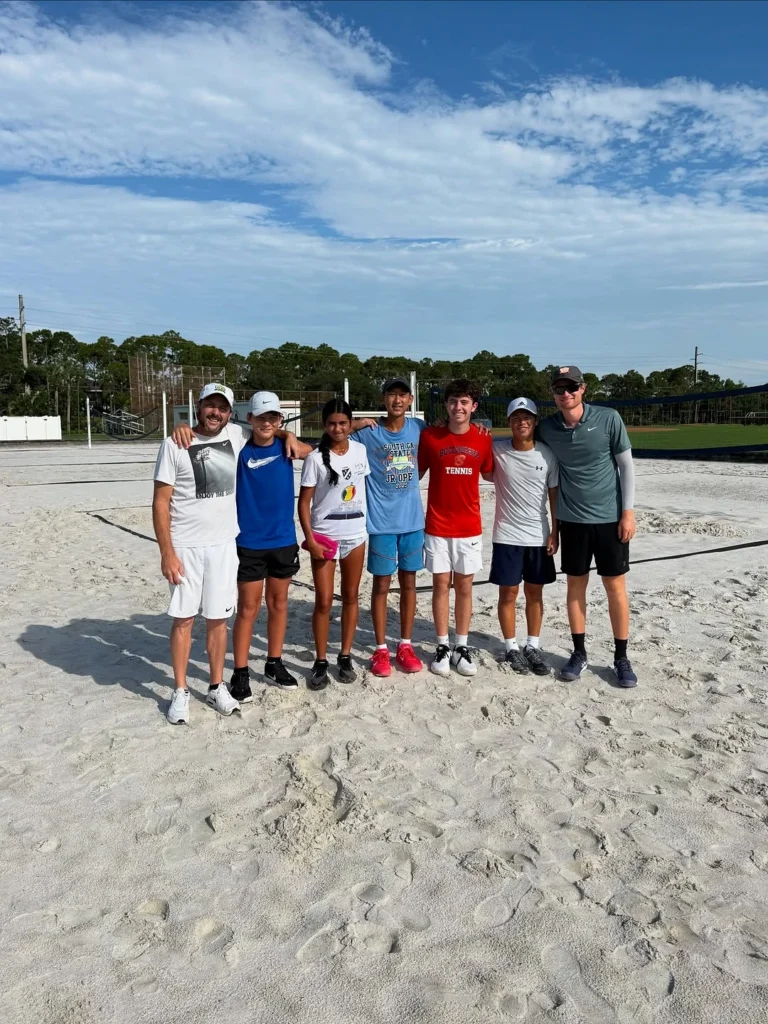 Apex Tennis Academy players participating in athletic development and conditioning training