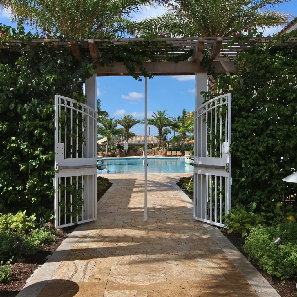 Resort-style pool and clubhouse amenities at Bocaire Country Club in Boca Raton