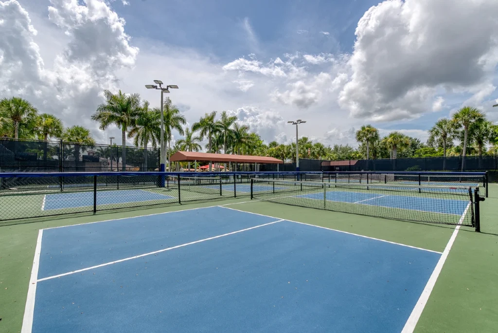 Dedicated pickleball courts at Coral Lakes in Boynton Beach