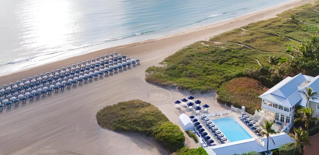 The Seagate Beach Club on Delray Beach with private beach access and oceanfront amenities