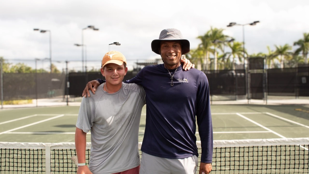 advanced junior training with Scoville Jenkins at the Scoville Jenkins Wellington Tennis Academy