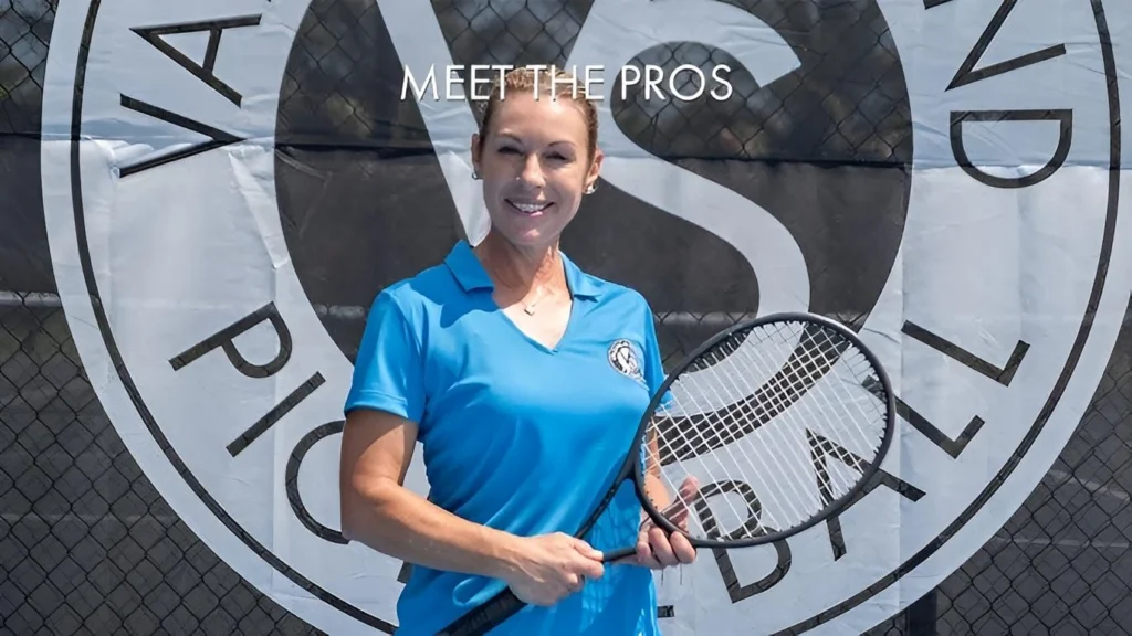 Valencia Sound tennis instructor at the community racquet club